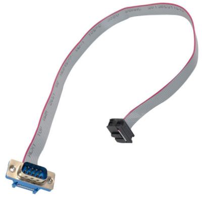 China Electronic DB9 Male To IDC 10 Pin 2.54MM Flat Cable UL2651 for sale