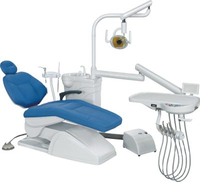 China Clinic Full Set Soft Leather Dental Chair with Air Compressor Option for sale