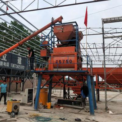 China Building Material Shops Small Concrete Mixer JS750 Concrete Mixer Price Twin Shaft Type for sale