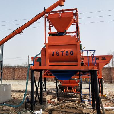 China Building material stores China factory direct sale JS series twin shafts concrete mixer for sale for sale