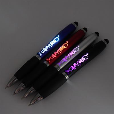 China Promotional Pen Make Your Difference Promotional Logo-Customized Light Led Up High Tech Logo Pens-BRITESTAR PREMIUM LIGHTED LOGO PEN for sale