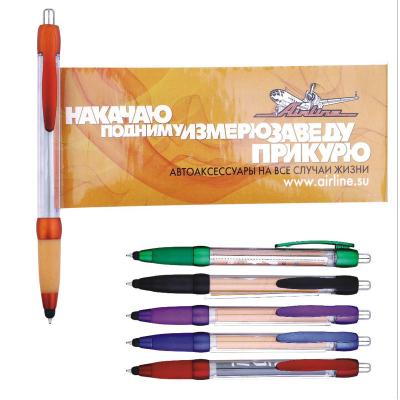 China Promotional Pen Custom Design Full Color Printing Banner Pen With Stylus Touch Screen For Tablet-Customized Flag Pen for sale