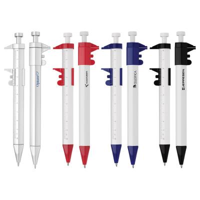 China Promotional Pen China Pen factory direct 2 in 1 Ballpoint Pen Multi-fuctional Pen-Customized Pen-Ball Logo Plastic Tip with Caliper for sale