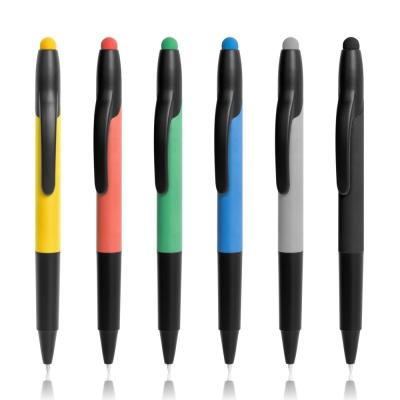 China Promotional Pen Customized Ballpoint Pen with Highlight Bar and Stylus Touch Screen-Custom Logo Highlight Ballpoint Pen for sale