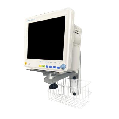 China Wall Mount Monitor Machine Bracket With Basket Compatible Mindray IMEC for sale