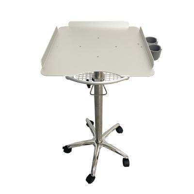 China Portable Hospital B-Ultrasound Trolley Medical Aluminum Alloy Mobile Ultrasonic Furniture Mobile Cart for sale