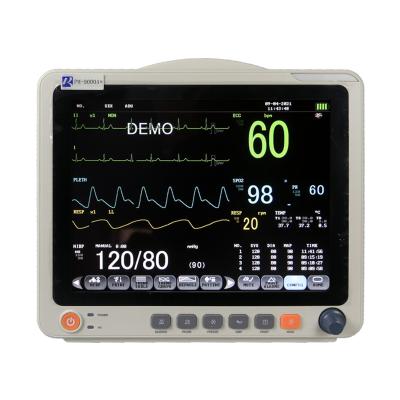 China Sistema de vigilância paciente paciente da polegada ICU do monitor 12 do multiparâmetro do tela táctil da cor à venda