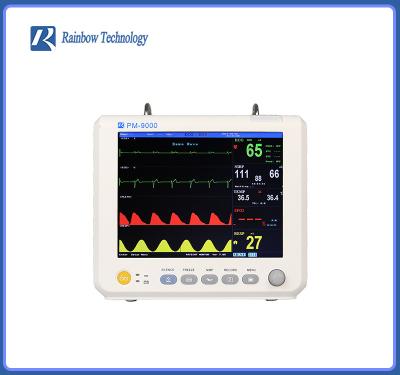 China Color TFT LCD Portable Patient Monitor 6 Parameter ECG HR PR NIBP SPO2 TEMP RESP for sale