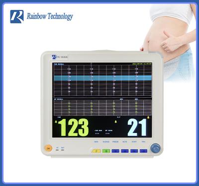 China Anti ESU Fetal Heart Monitor 9 Parameters Fetal Maternal Monitor for sale