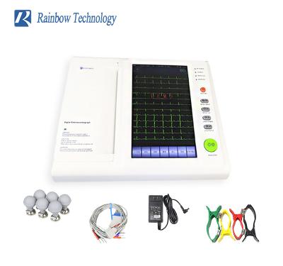 중국 가지고 다닐 수 있는 12 채널 12 납 의학 ECG 기계 판매용