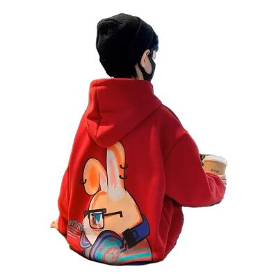 China Wholesale Heavy Pullover Cotton Casual Oversized Hoodie Plus Fleece For Kids Hip Hop Style for sale