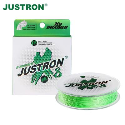 China Justron Japan Float Marker 100m 8 Strands PE Braided Fishing Line Wholesale Multicolor PE Fishing Line for sale