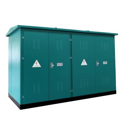 China Outdoor 3 Phase Compact Package Transformer Substation 6.6KV 10KV 11KV 13.8KV for sale