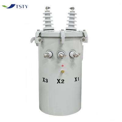 China Single Phase Pole Mounted Transformer with 15 kva 25 kva 4160v Oil-filled Transformer for sale