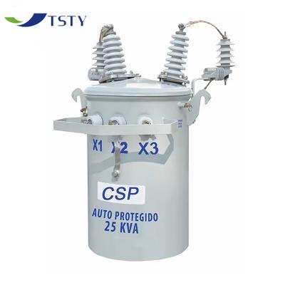 China Oil-filled Transformer -Assured 60Hz 23kV 230V / 460V 50kVA Single Phase Pole Mounted Transformer for sale