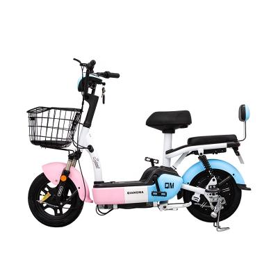 China 2021 New Popular Design Luxury Electric Bike 48V 12ah/20ah Battery With Basket Brushless Electric Bicycles Wholesale for sale