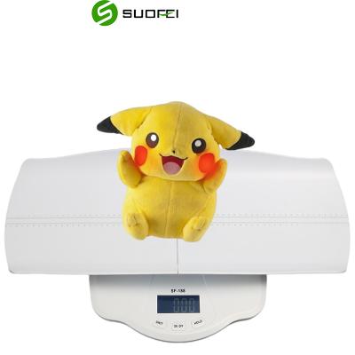 China With Scale Tray Professional Manufacture Precise White 20KG Electronic Baby Height Measure And Weigh Medical Baby Scale for sale