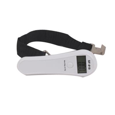 China OEM Accuracy 50kg Travel Weight Max Support 10g ABS Offiical Store Wholesale Black Digital Scale With Belt Hook for sale