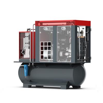 China Factory sale cheap price energy saving lubricated 15kw 20hp integrated industrial air compressor for sale