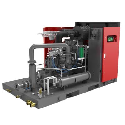 China Food Grade 22KW 30HP Water Lubrication Oil Free Screened Silent Oil Free Screw Air Compressor for sale