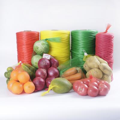 China Tubular Packing Food PP Mesh Bag For Fruits And Vegetables for sale