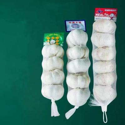 China Food Factory Supply Customize Tubular Pe Garlic Wrapping Packaging Mesh Net Bags for sale