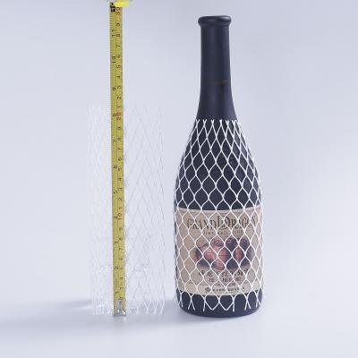 China Hot Sale Plastic Wine Bottle Glass Mesh Sleeves For Wine Bottle Protection for sale