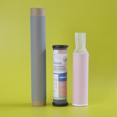 China Breathable plastic Mesh Packaging Sleeves Net material object protection pe for sale