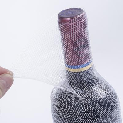 China Wine Bottle Glass Bottle Customized Plastic Bottle Protective Extruded Tubular Mesh Sleeve Packaging for sale