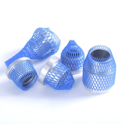 China Protective Expanding Wrapping Plastic Material Object PE Plastic Tubular Plastic Mesh Sleeves Net For Auto Crankshafts for sale