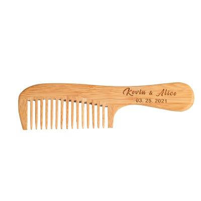 China High Quality Modern Wooden Hair Comb Factory Price Custom Logo For Gift Wooden Hair Comb for sale