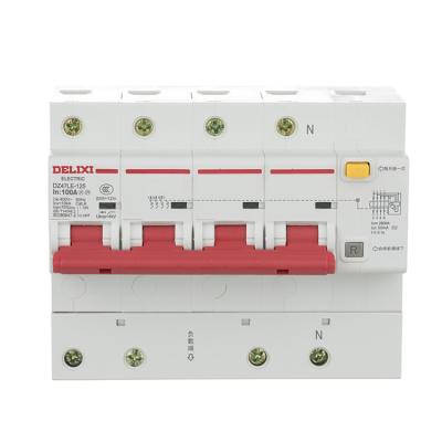 China Delixi product DZ47LE 40a 63a 30ma 2p electrical popular elcb rcd earth leakage circuit breakers 10KA for sale