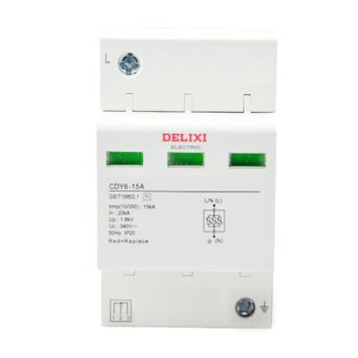 China China Factory Professional Sale Delixi 2P 20A 380V CDY6 DC Surge Protective Device Electrical Protector CDY6 for sale