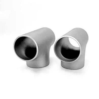 China Pipe Lines Connect ASME B16.9 Equal Diameter Tee Titanium Pipe Fitting Supplier for sale