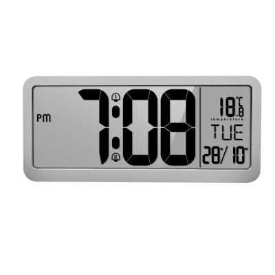 China Large LCD Calendars High Quality Screen Date Time Display Digital Desk Table Clock Calendar with White Noise for sale