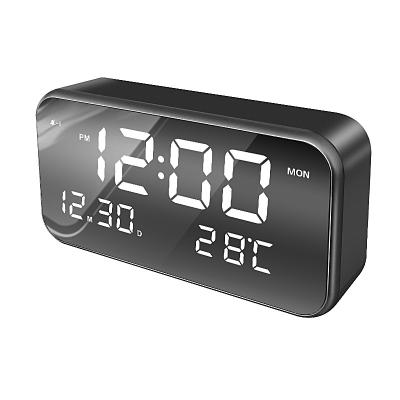 China Sizes 2021 Older Big Number Mirror Digital Desktop LED Alarm Clock From Wholesaler for sale