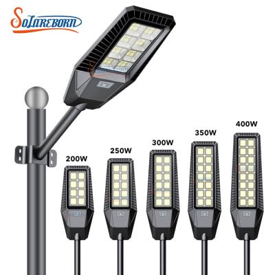 China High Brightness Outdoor ROAD Waterproof ABS SMD IP65 200w 250w 300w 350w 400w Road All In One Solar LED Street Light for sale