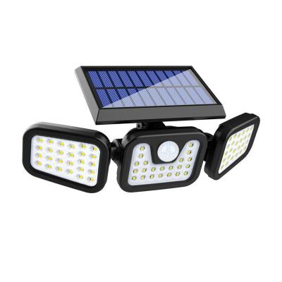 China IP65 ROAD Waterproof Outdoor Garden LED PIR Solar Wall Light Sensor 3 Heads for sale