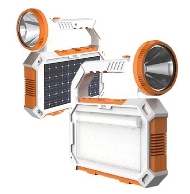 China Portable Solar Camping Emergency Flood Light USB Rechargeable Solar Rechargeable Light for sale