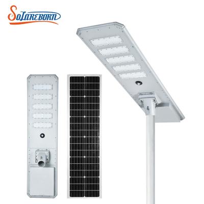 China Outdoor ROAD Smart Induction Ip65 60w 80w 120w 160w Road Waterproof Road All In One LED Solar Power Street Light for sale