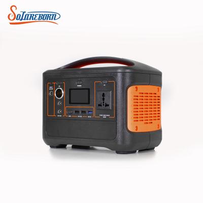 China External Outdoor Use 500w Battery High Power Home Camping Fishing Electric Portable Solar Power Station for sale