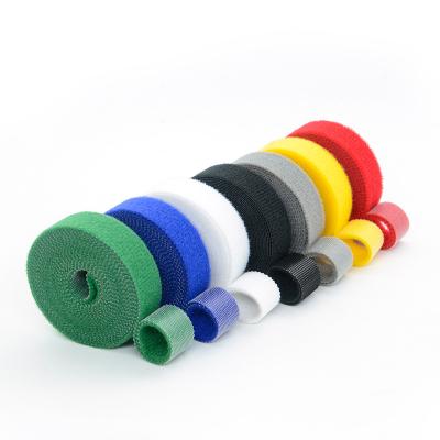 China Nylon Magic Tape Double Side Nylon Back To Hook And Loop Back Roll for sale