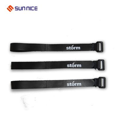 China Sustainable Reusable Hook And Loop Strap With Plastic Buckle for sale