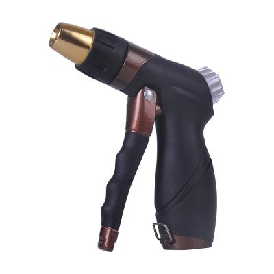 China Flow Controls Metal Front Trigger Soft Grip Adjustable Variable Tip Water Jet Hose Nozzle for sale