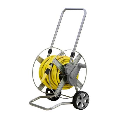 China Anti-Corrosion Manual Garden Metal Hose Reel Trolley for sale