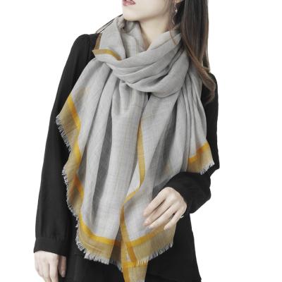 China Factory Wholesale Soft Soft Feeling Best Selling Elegant Thin Cashmere Scarf Shawls for sale