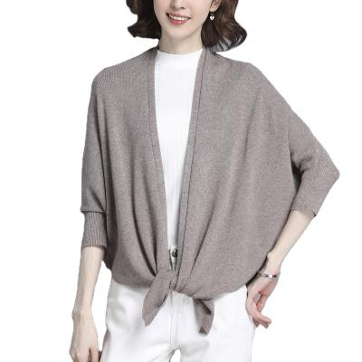 China European American winter stylish women bat open sleeve cashmere dot poncho shawl for sale