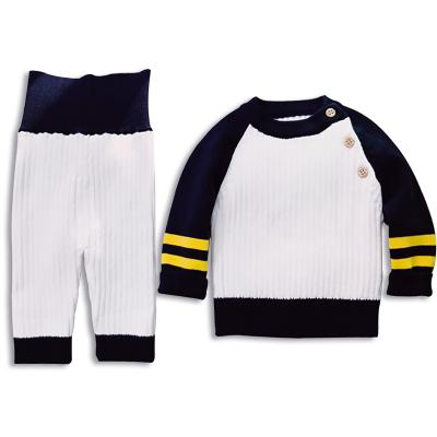 China Hot Sale Winter Anti-Shrink Toddler Wear Warm Soft Cashmere Baby Knit Sweater Set for sale