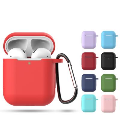 China Cute Wholesale Fashion 3in1 Hot Selling Pouch Silicone Anti-lost Anti-lost Wire Silicone Shockproof Case Cover Protective Skin For AirPods for sale