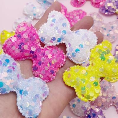 China Hot Sale Eco-friendly Sequin Bows Babies Diy Hair Accessories Mini Bows Hairpin Jewelry Accessories for sale